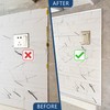 SUNWINGS 10-Pack 12 Inch Peel and Stick Aluminum Tile Trim,