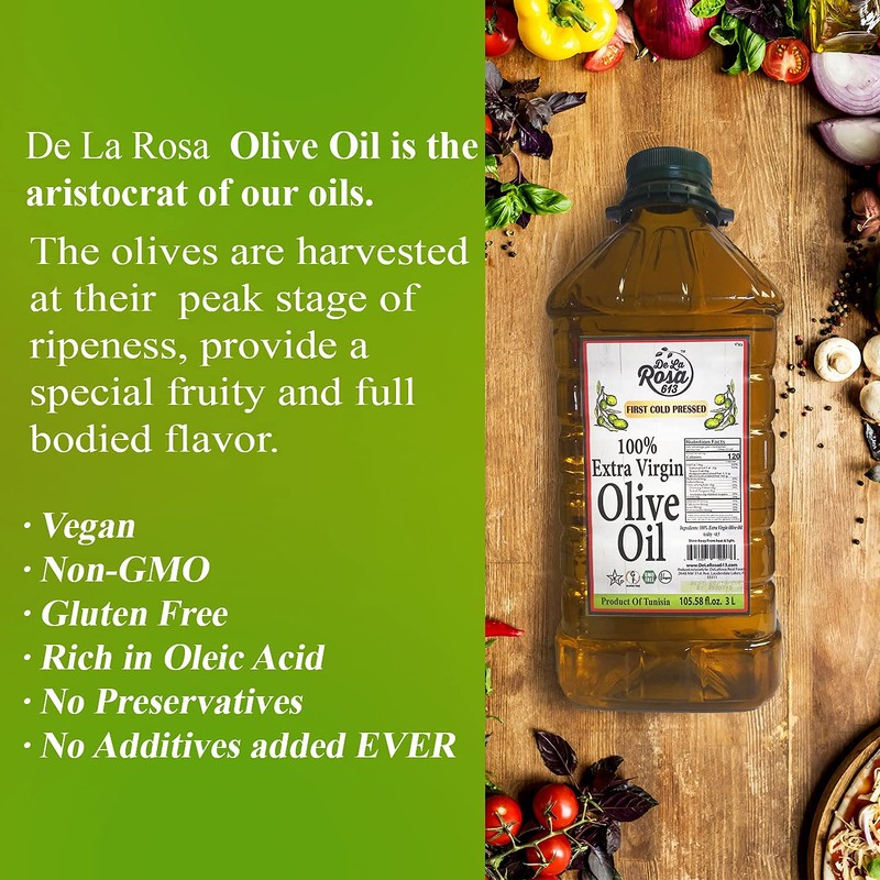 De La Rosa Extra Virgin olive Oil, First Cold Pressed,