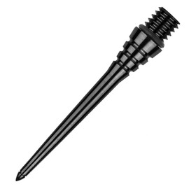ONE80 Dart Titanium Steel Tip Screw Tips, High-Quality Interchangeable Tips, Conversion Point Titanium for Maximum Durability (Model E, Black, 22 mm)