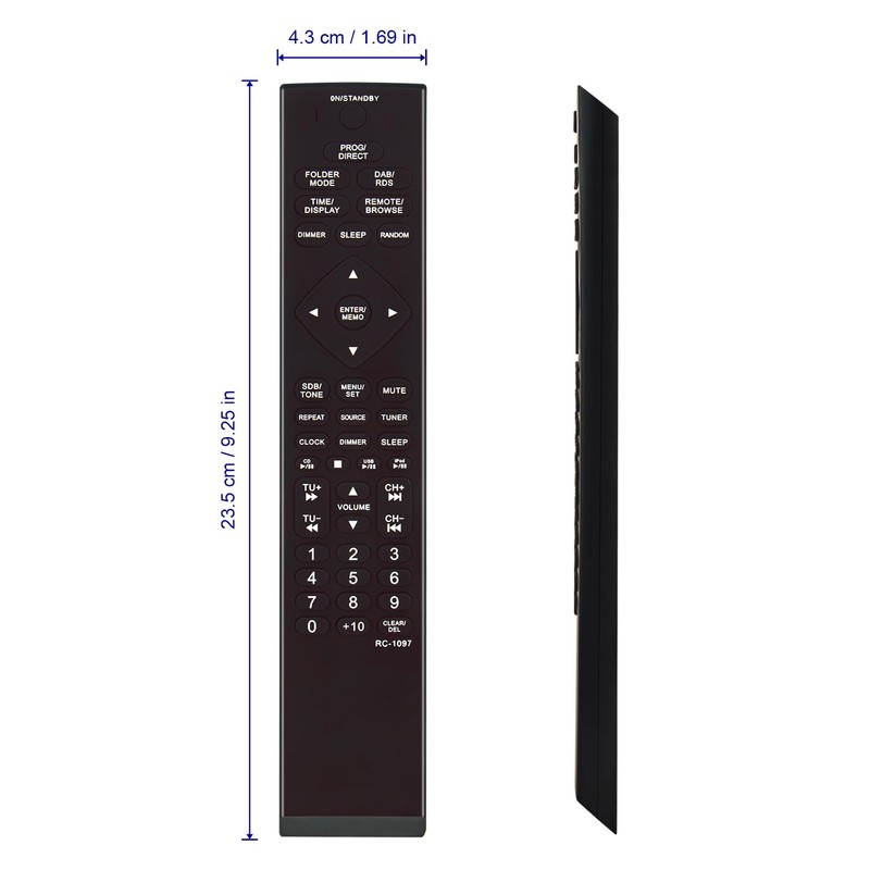 RC-1097 Replaced Remote Control -ALLIMITY- Fit for Denon AV Receiver