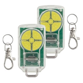 QSDIYRF Gate/Garage Remote Garage Door Remote for PTX-5V2 PTX-5V1 PTX-5 433.92MHz Transmitter, Compatible with ATA DCB-05 GDO-6V3/6V4/7V2/7V3/8V3/9V2/9V3/11V1 etc Door Openers, Yellow Buttons, 2 Pack