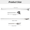 Set of 2 Telescopic Forks, Telescopic Spoons, Long Telescopic Spoon,