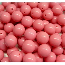 JOLLY STORE Crafts® Pink 19mm Round Beads Big Chunky Bubblegum Large Acrylic Crafts Necklaces