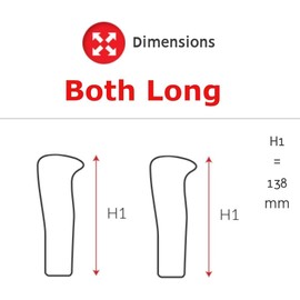 BRAT KIER2K Bike Grips - Set of 2 Handlebar Grips with Anti-slip Surface - Bike Handlebar Grips - Ergonomic Handlebar Grips - 138/138mm - Black/White