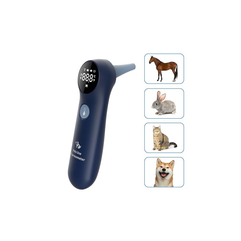 Pet Thermometer for Dogs and Cats, Measure Temperature in 1
