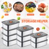Layhit 10 Set Stainless Steel Food Containers with Lids Metal