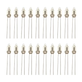 Othmro 100 bombillas LED de CA 220 V F6 de 6 x 16 mm, luz roja brillante, bombillas de neón duraderas, lámparas de neón brillantes para ventiladores de cafetera, ollas de arroz, experimentos científicos