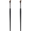 Pincel Angular para Cejas Negro 2 Piezas Mango de Madera