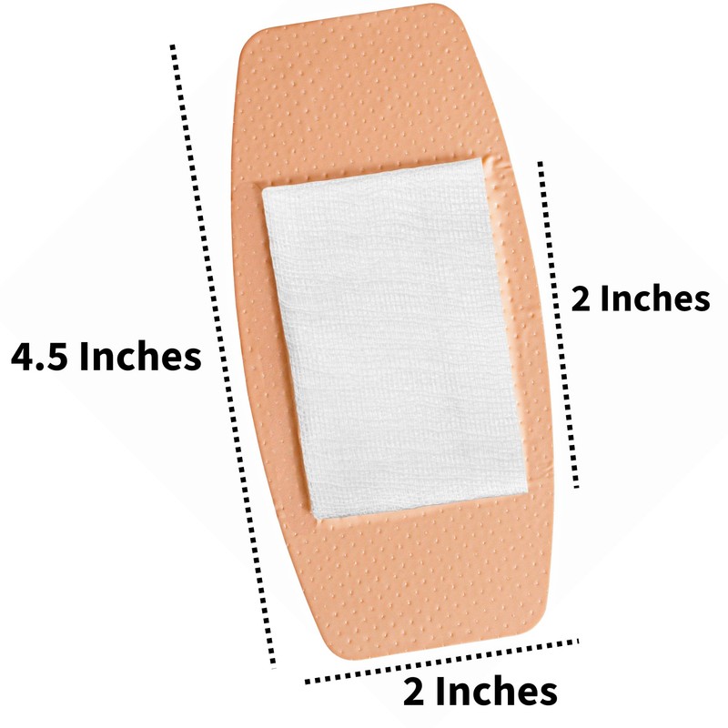 Vakly Extra Large Adhesive Bandages 2 x 4.5 in (100