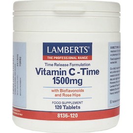 Lamberts Vitamin C Time Release 1500mg , 120 Tablets