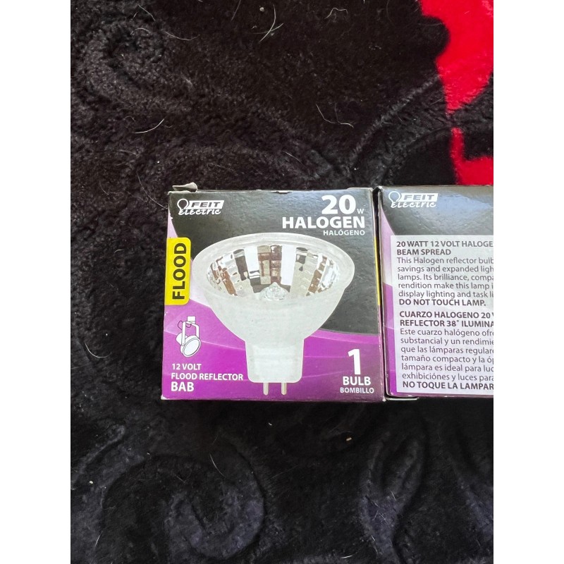 Feit Electric Lot of 4 20W Halogen Bulbs 12v 38
