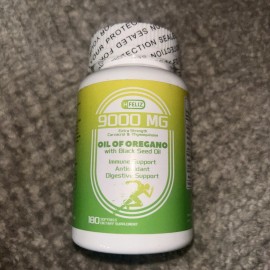 HFELIZ Oil of Oregano with Black Seed Oil Softgels, Extra Strength Blend