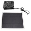 10W Solar Panel Fan Kit Waterproof Cooling Ventilator for Dog