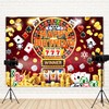 Newsely Casino Happy Birthday Backdrop 7Wx5H Photography Las Vegas Theme