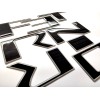 AFX-TRIMS FOR NISSAN FRONTIER 2025 BLACK ALUM OUTLINE 3D RAISED