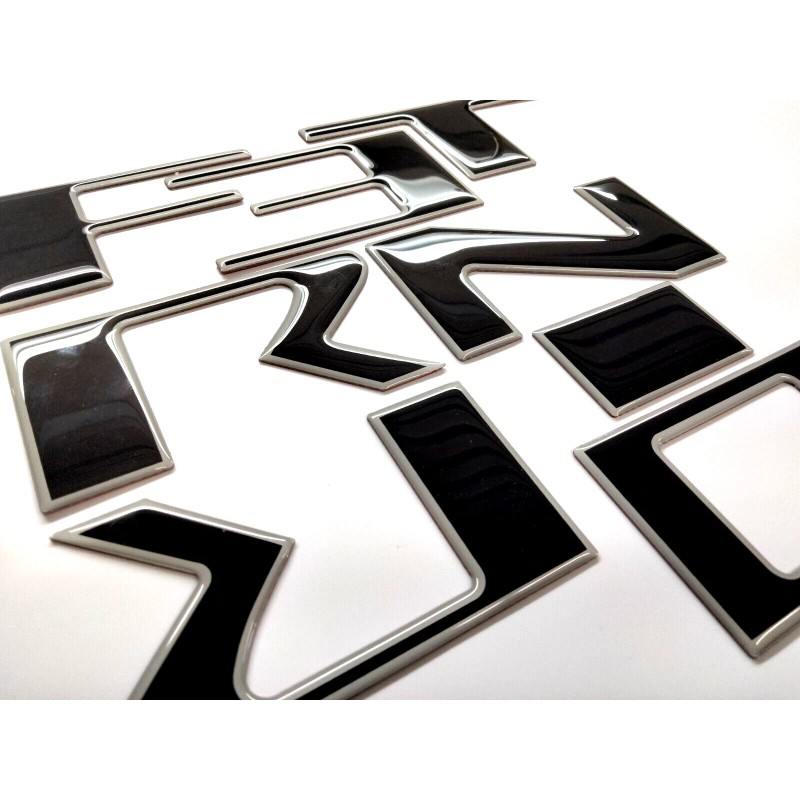 AFX-TRIMS FOR NISSAN FRONTIER 2025 BLACK ALUM OUTLINE 3D RAISED