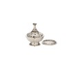 NKlaus Incense Burner silver Handmade Incense Burner with grid for