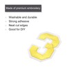 MECCANIXITY 10Pcs Number Patches Embroidered Decorative Repair Patches Iron on