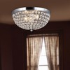 Elegant Designs FM1000-CHR Elipse Crystal 2 Light Ceiling Flush Mount,
