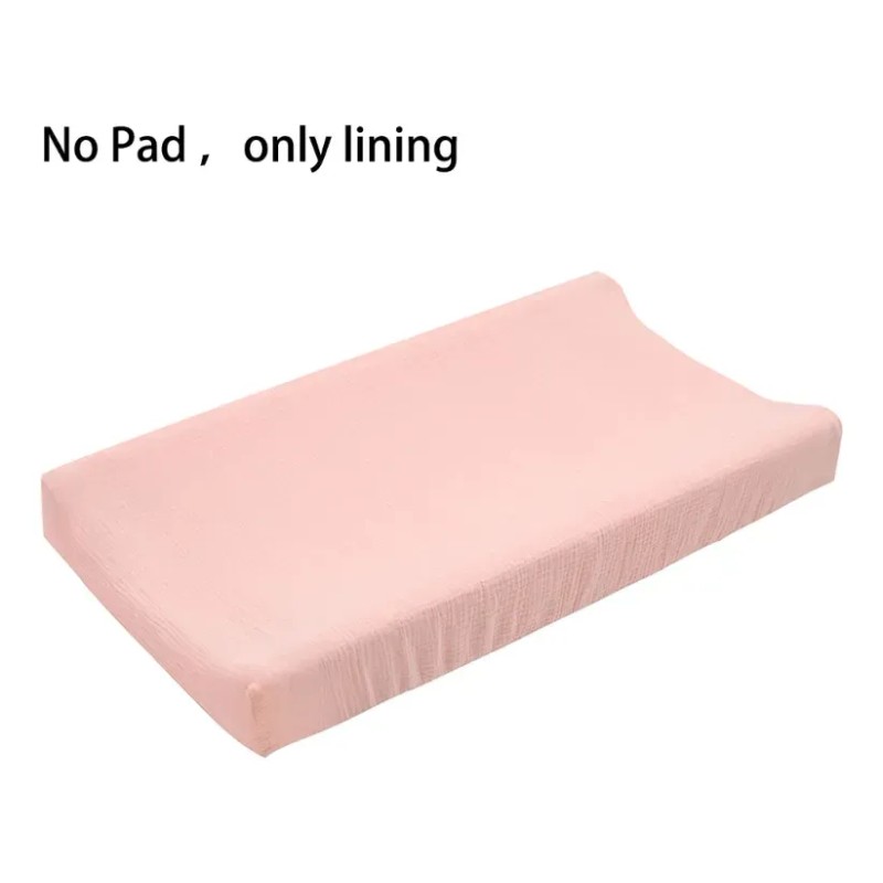 Funda Para Cambiador De Pañales, Rosa Claro Y Naranja