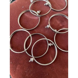 Unbranded 2 Silver / Nickel Plated 40 Mm Coin Setting Frame S Fits US Silver One Dollar