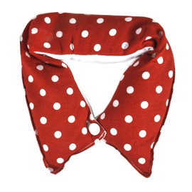 Pointed Collar Polka dot red/Snow, Wärmekragen