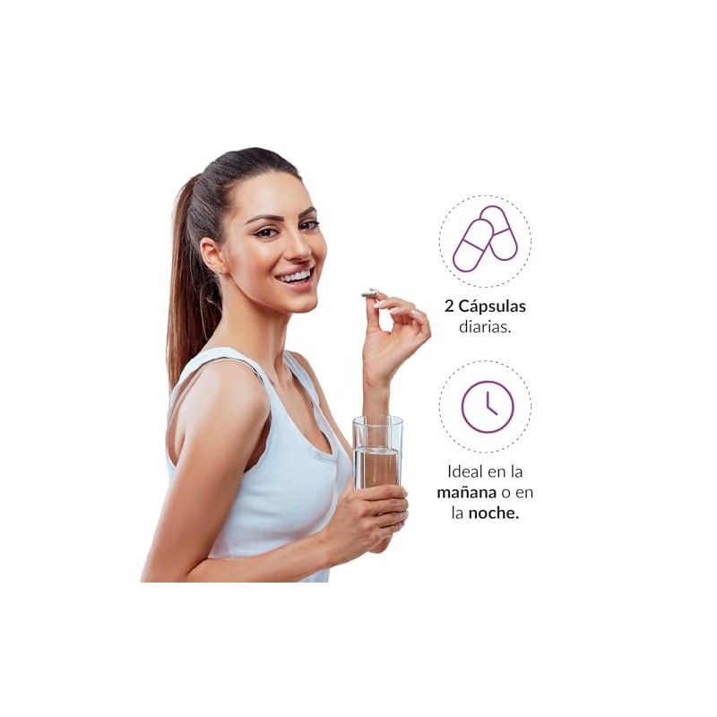 Vitasei Colágeno Hidrolizado en Cápsulas, Resveratrol y Biotina, 60 Cáps