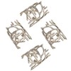 "SARO LIFESTYLE Collection Wrapped Antlers Napkin Rings (Set of 4),