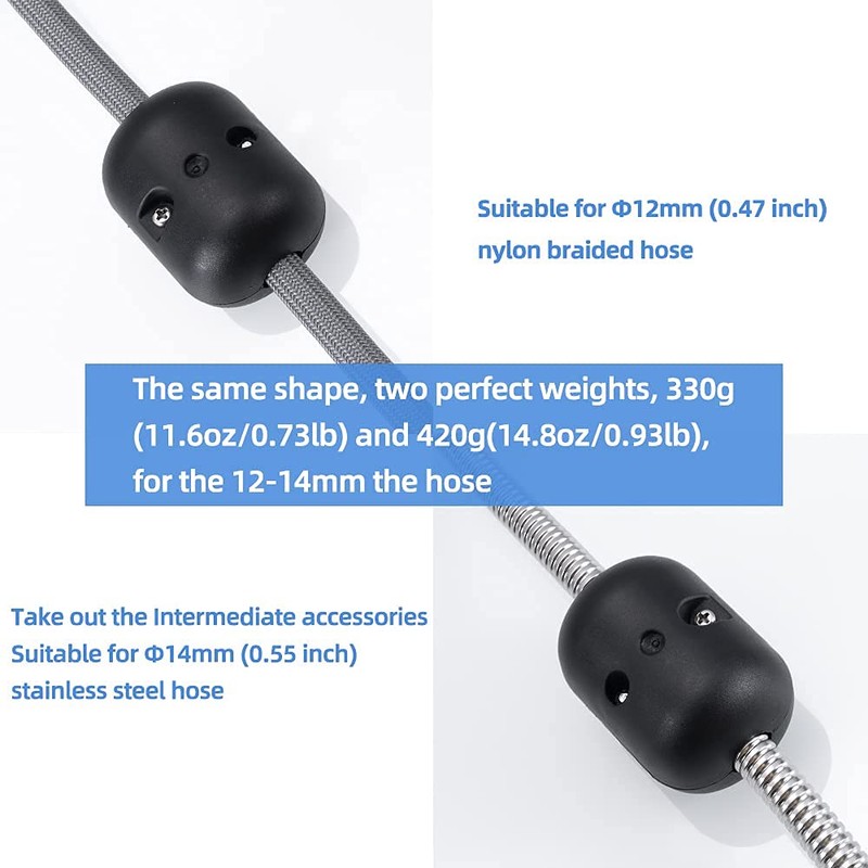 Xuchuan 14.80oz(420g/0.93lb) Universal Kitchen Pull Down Faucet Hose Weight Ball,