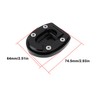 Be In Your Mind Motorcycle Kickstand Extension Pad Side Stand