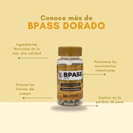 Bpass Dorado 30 Cápsulas Bpri Producto Original Antes Bypass Sin Sabor