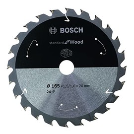 Bosch Professional Circular Saw Blade Standard (for Wood, 150 x 10 x 1.6 mm, 24 teeth; Accessories: Cordless Circular Saw)