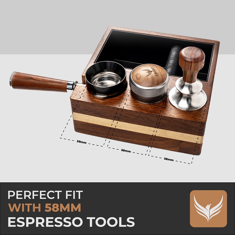 KNODOS Espresso Knock Box and Tamping Station 58mm Espresso Accessories