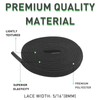 NDTEZUGT 5/16"(8mm) Flat Elastic Shoe Lace, Wide Stretch Replacement Shoelaces