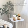 URCHUZE Boho Macrame Pen Holder Set, 2 Pieces, Desk Organiser