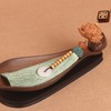 Peach Wood Lotus Car Pendant Innovative Vehicle Rearview Mirror Decoration