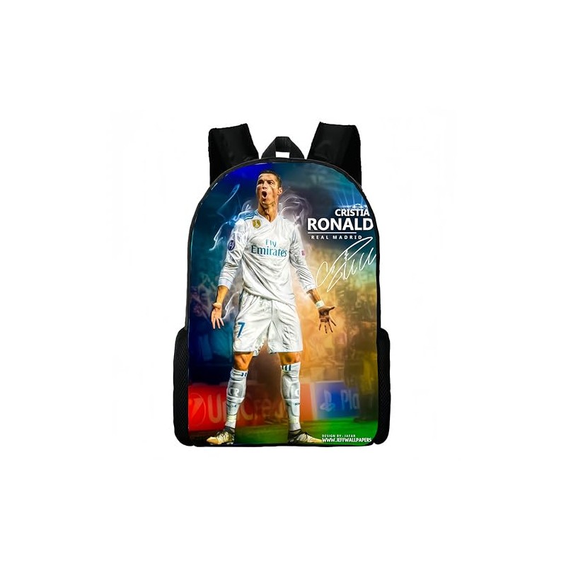 Kids Backpack for School, Football Star Themed, 44x29x13 cm