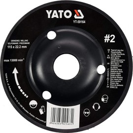 Yato Professional Rasp Disc for Angle Grinder Selection 115 mm 125 mm Wood Disc Wood Flex Wood Art (115 mm No. 2).