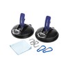 WRPS Set of 2 Suction Hooks with 2 Carabiners and