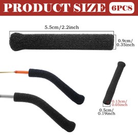 Rimoev 3 Pairs Knitting Cotton Fabric Glasses Ear Cushions, Soft and Well-Fitting Glasses Ear Cushion, Eye Glasses Ear Grippers, Eyeglasses Temple Tips Sleeve Retainer, Eyeglass Ear Cushions for Pain