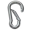 Boxcute 4x40mm Zinc Plated Steel Carabiner Snap Hook (Pack of