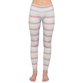 Costume Agent Humping Reindeer Snowflakes Women's Gray Christmas Leggings