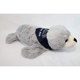 Seal seal FLAPSCH super soft Plush animal with Neck scarf MOIN MOIN - Beige, 37 cm