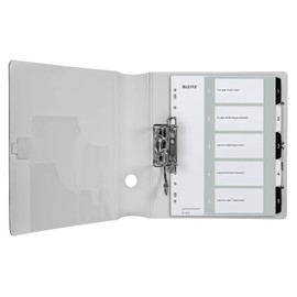 Leitz WOW Printable Index, Extra-Wide, 1-5 Numbered Tabs, PP, A4, White/Black