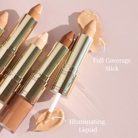 Wander Beauty Dualist Matte & Illuminating Concealer Makeup - Rich Deep - Dual Ended Concealer Stick & Liquid Concealer. Full Coverage Under Eye Concealer & a Lightweight Illuminating Liquid Concealer