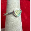 Natural Creations sterling silver stackable ring Size 10 Labradorite Heart