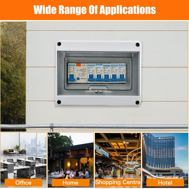 Waterproof Electrical Distribution Box, Dustproof Rainproof Junction Box, Ip65 8