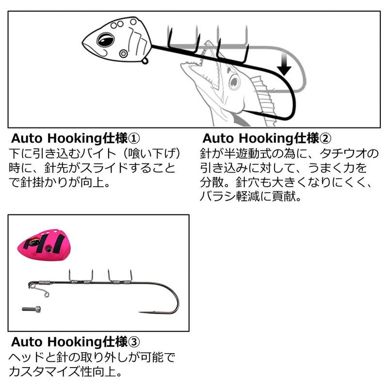 Daiwa SS50 Boat Tachiuotenya AH Auto Hook Full Glow Blue