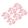 100Pcs Kids Paper Clips Crab Style Metal Exquisite Color Wide