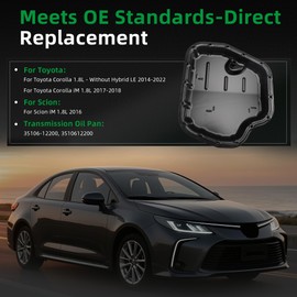 Riyhch 3510612200 Transmission Oil Pan, for Toyota Corolla L4 1.8L 2014-2022, for Corolla iM L4 1.8L 2017-2018, For Scion iM L4 1.8L 2016, 35106-12200 3510602020 3510612210